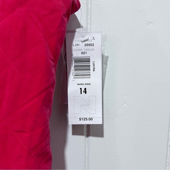 🆕 Vintage Bianca Nygard 100% Silk Fuchsia Quilted Vest - Picture 4 of 6